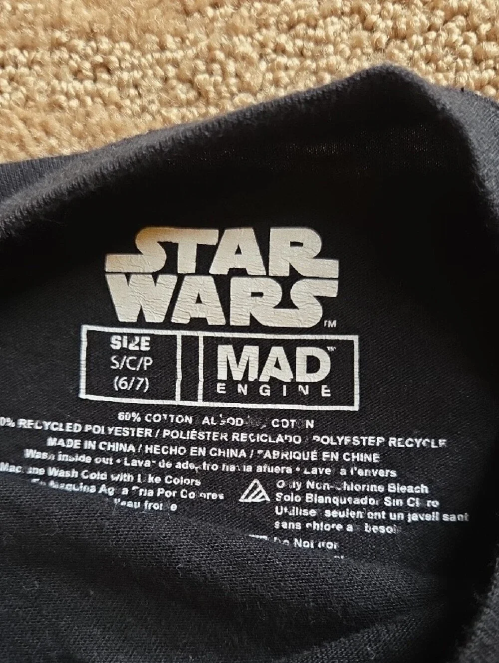 Kids Star Wars Graphic Tee with Stormtrooper & Darth Vader - Black